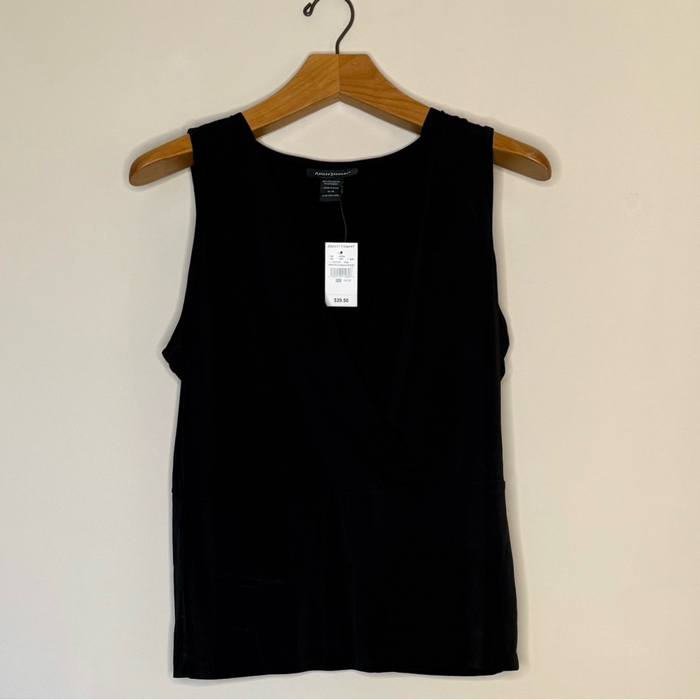 Stretch Knit Faux Wrap Top size 14/16